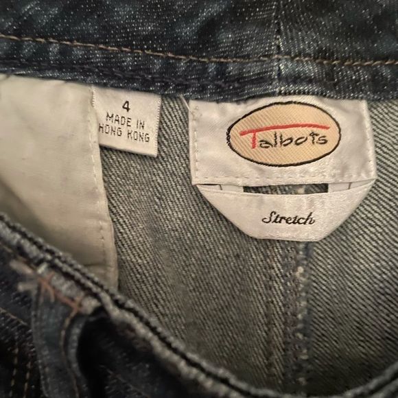 Talbots Jeans. Women’s size 4 stretch. EUC. Dark blue. Bootcut - Picture 5 of 5